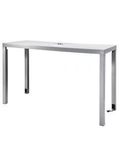 Ventura Powered Communal Bar Table, White Top