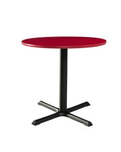 30" Round Café Table w/ Standard Black Base