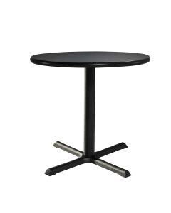 36" Round Café Table w/ Standard Black Base