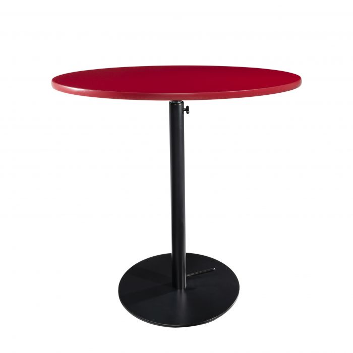 The 30 Round Cafe Table W Black, Round Red Table
