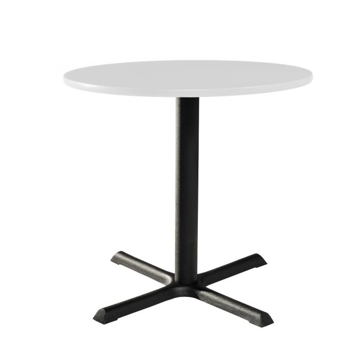 af trone Utroskab Rent the 30" Round Cafe Table w/ Standard Black Base, White Top | CORT  Events