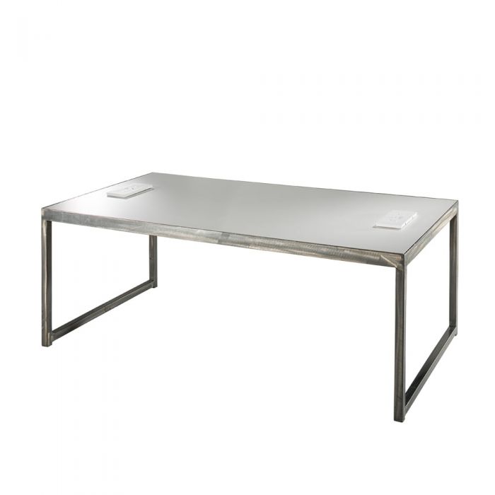 Rent the Sydney Powered Cocktail Table, White Top | CORT Events