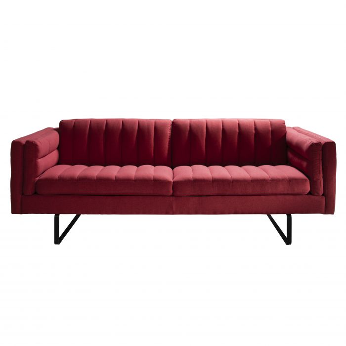 The Chandler Sofa Cort Events, Cranberry Leather Sofa