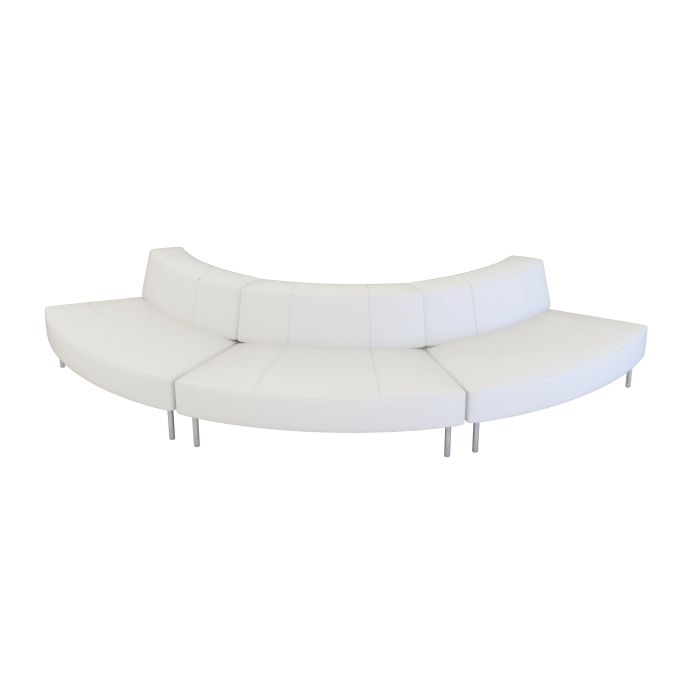 White clearance vinyl sofa