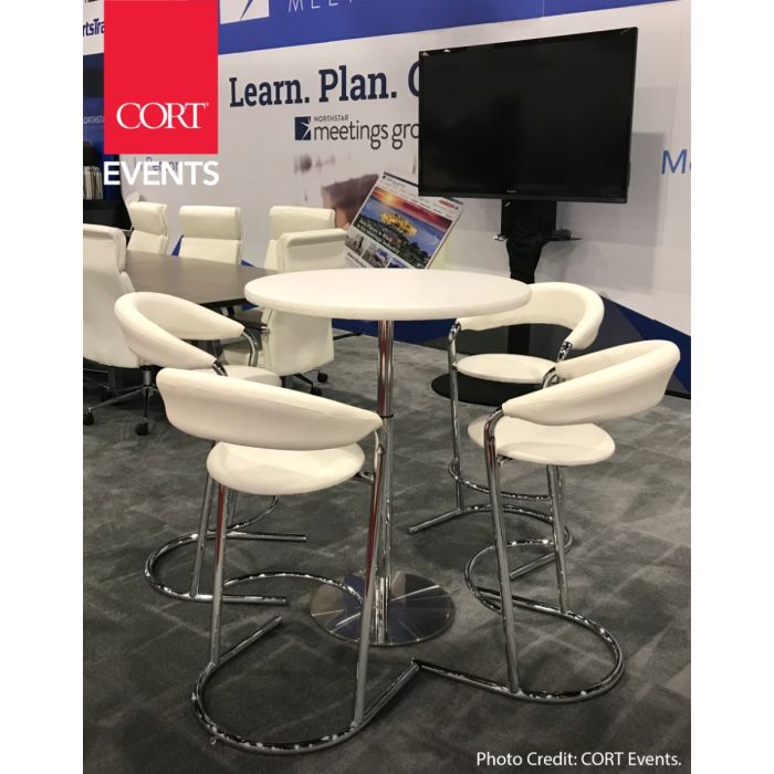 Rent the Banana Barstool - White Vinyl | CORT Events