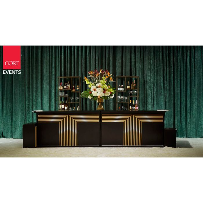 Rent Forest Green Super Velour Drape | CORT Events