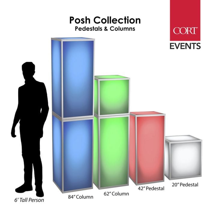 Rent Posh 20in Pedestal | CORT Events