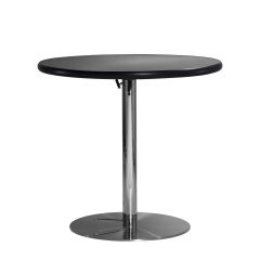 30" Round Café Table w/ Chrome Hydraulic Base