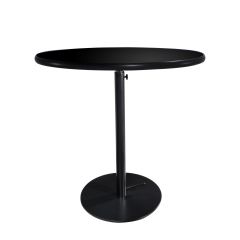 Round Cafe Table w/ Black Hydraulic Base
