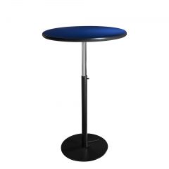 30" Round Bar Table w/ Black Hydraulic Base