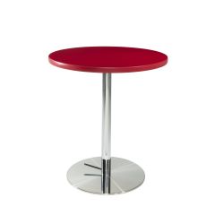 30" Round Café Table w/ Chrome Hydraulic Base