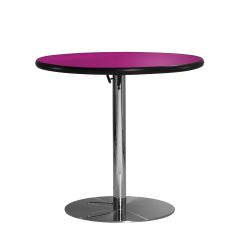 30" Round Café Table w/ Chrome Hydraulic Base