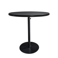 30" Round Café Table w/ Black Hydraulic Base