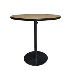 30" Round Café Table w/ Black Hydraulic Base