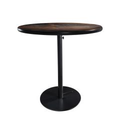 30" Round Café Table w/ Black Hydraulic Base