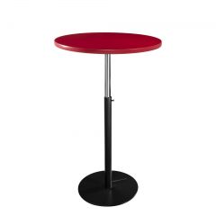 30" Round Bar Table w/ Black Hydraulic Base