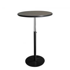 30" Round Madison Bar Table w/ Black Hydraulic Base