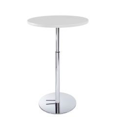 Round Bar Table w/ Hydraulic Base