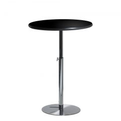 36" Round Bar Table w/ Chrome Hydraulic Base