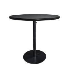 36" Round Café Table w/ Black Hydraulic Base