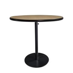 36" Round Café Table w/ Black Hydraulic Base