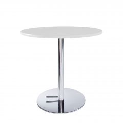 36" Round Cafe Table w/ Chrome Hydraulic Base