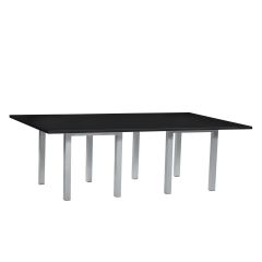 8' Table, Black Top