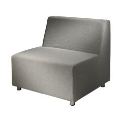 angled armless chair