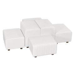 Beverly Oasis Small Grouping, White Vinyl