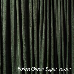 Forest Green Super Velour Drape 20ft H