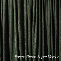 Forest Green Super Velour Drape 12ft H
