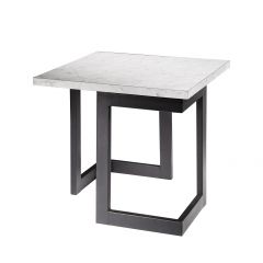 Geo End Table w/ Black Base