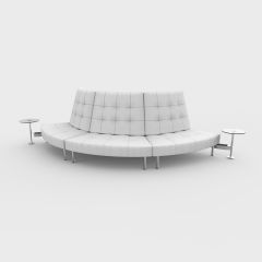 Endless Powered Small Curve High Back Sofa w/ 2 Round Tables