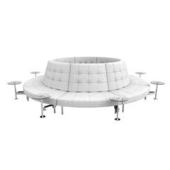 Endless Powered High Back Closed Circle w/ 8 Round Tables