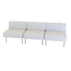 Endless Dining Square Low Back Sofa, White