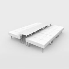 Endless Powered 6-Seat Square Ottoman/Table