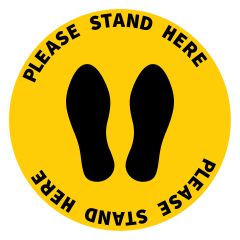 Please Stand Here Decal