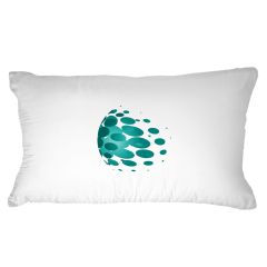lumbar pillow with custom printed graphic or color