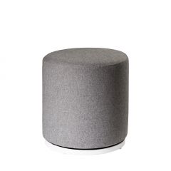 Marche Swivel Ottoman, Gray