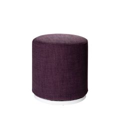 plum colored marche swivel ottoman