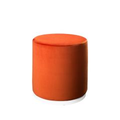 orange marche swivel ottoman