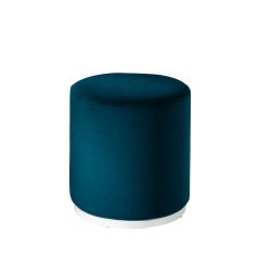 teal velvet marche swivel ottoman