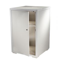 Powered 36" Locking Pedestal, White