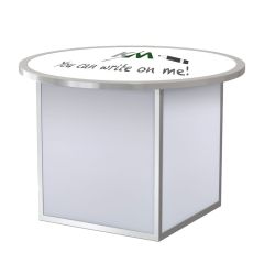 Posh Whiteboard Round Table Top Logo