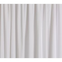 Rich White Velour Drape