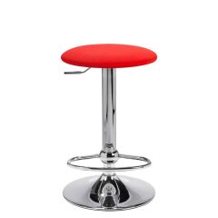Lift Barstool, Red Vinyl