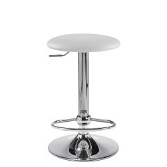 Lift Barstool, White Vinyl