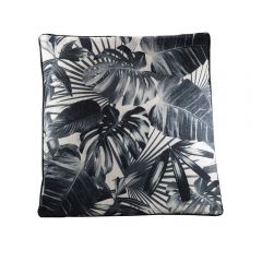 Tropical Pillow, Black/Beige