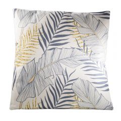 Tropical Pillow, Gray/Yellow