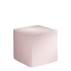 pink cube ottoman
